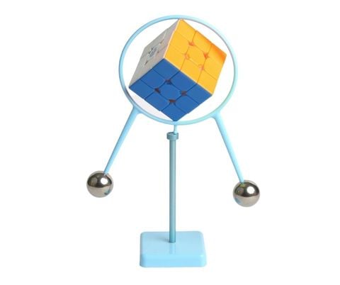  [Phụ Kiện Rubik] Đế Kê Trưng Bày Rubik Vòng Tròn Màu Xanh/ Trắng- Gravity Principle Cube Display Bracket- Zyo Rubik 