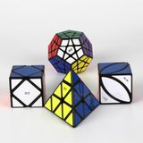  Combo Rubik/ Qiyi Set 3/ Qiyi Skewb, Qiyi Pyraminx, Qiyi Ivy, Qiyi Megaminx ( Viền Đen ) - ZyO Rubik 