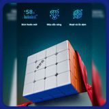  Rubik 4x4 Qiyi M Pro Magnetic Stickerless 2 Phiên Bản Quốc Tế/ Nội Địa- Rubic 4x4 Qiyi M Pro Có Nam Châm- Zyo Rubik 