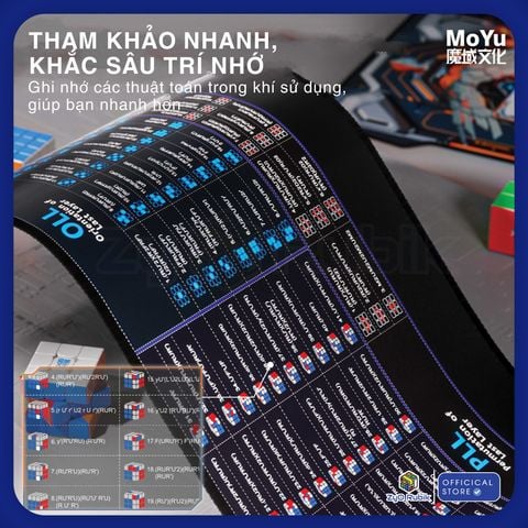  Phụ Kiện Rubik - Moyu Cube Mat - Thảm Moyu, Lót Chuột, CFOP 2024 - Zyo Rubik 