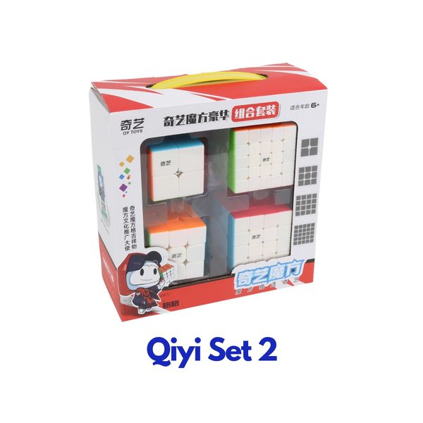 Combo Rubik - Qiyi Set 2 - Qiyi 2x2, Qiyi 3x3, Qiyi 4x4, Qiyi 5x5 ( St ...