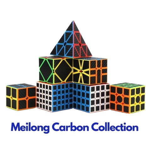  Rubik Carbon Meilong 3x3 2x2 4x4 5x5 / Bộ Sưu Tập Meilong Carbon Không Thể Thiếu - Zyo Rubik 
