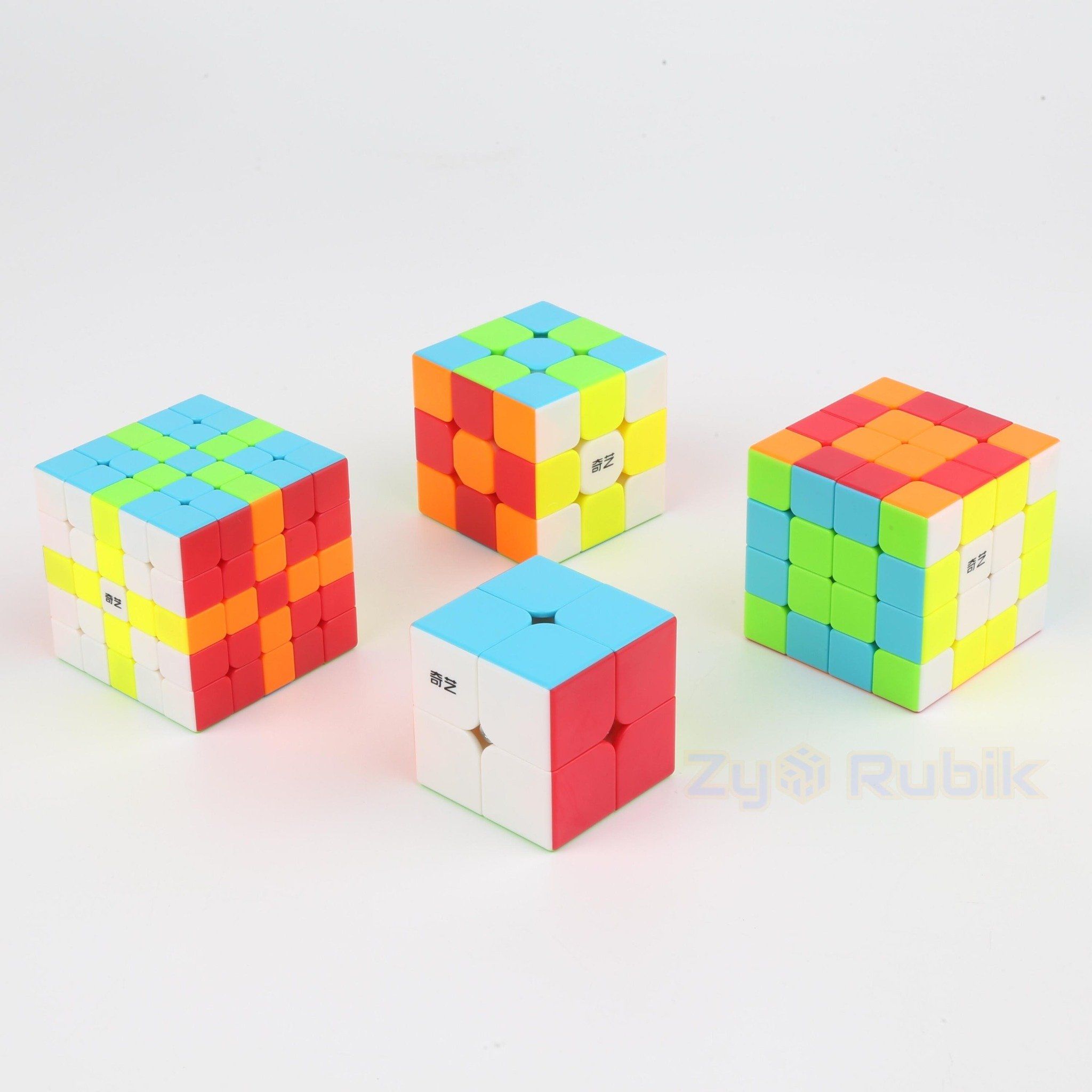 Combo Rubik - Qiyi Set 2 - Qiyi 2x2, Qiyi 3x3, Qiyi 4x4, Qiyi 5x5 ( St ...