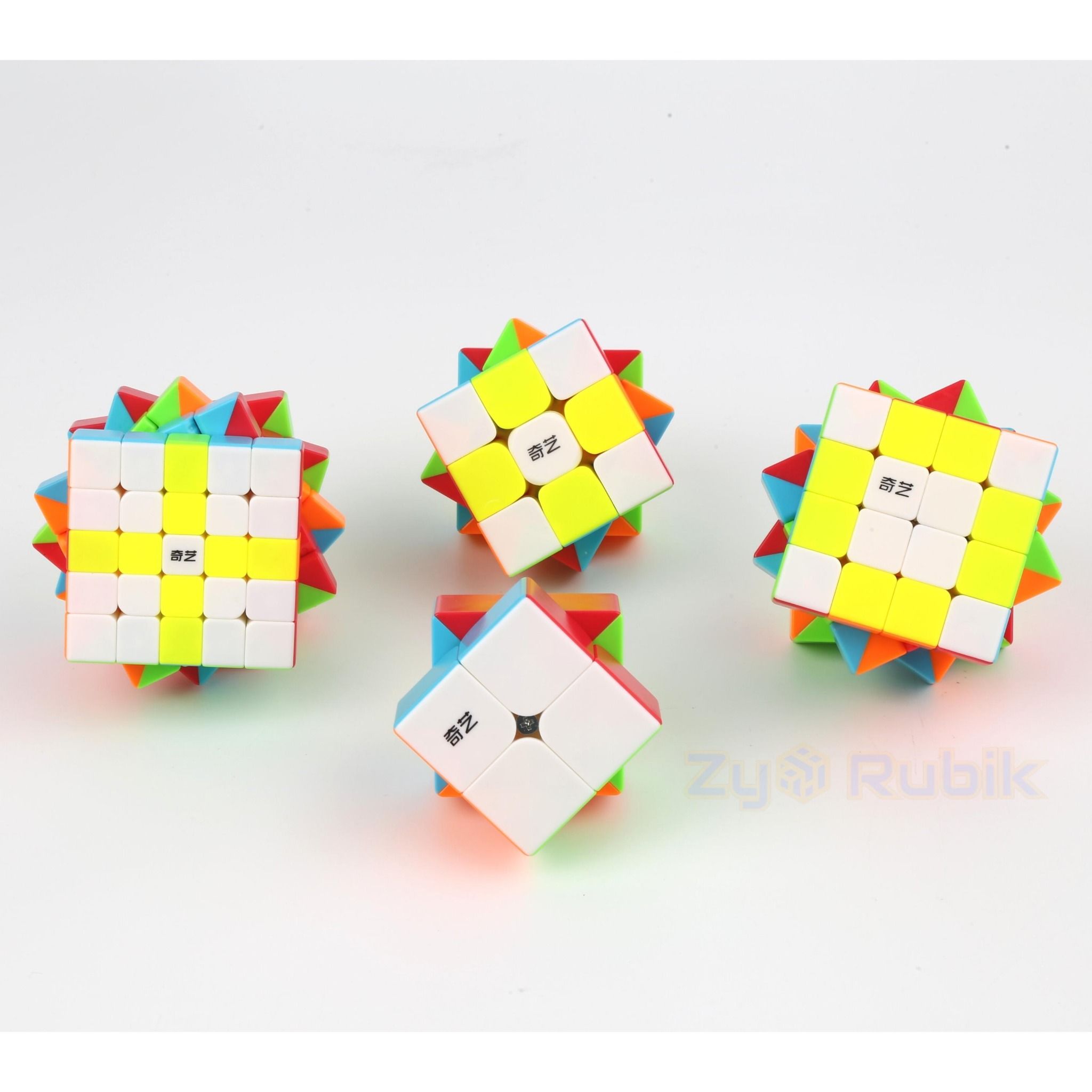 Combo Rubik - Qiyi Set 2 - Qiyi 2x2, Qiyi 3x3, Qiyi 4x4, Qiyi 5x5 ( St ...