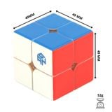  Rubik 2x2/ GAN 249 V2 M Stickerless (Có nam châm) - ZyO Rubik 