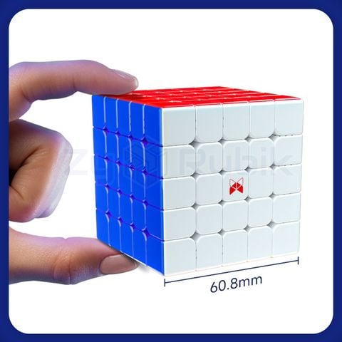  Rubik 2024 5x5 QiYi XMD Hong UV Coated 5x5 Stickerless- Rubic 5 Tầng Có Nam Châm Không Viền- Zyo Rubik 