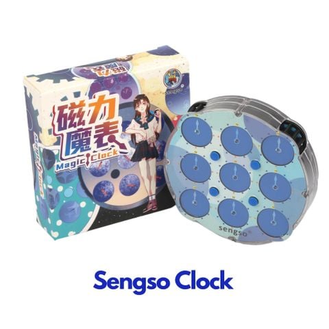  Rubik Clock shengshou Magnetic - Đồng Hồ Nam Châm SengSo - Đồ Chơi Trí Tuệ - Zyo Rubik 