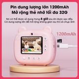  Máy Chụp Ảnh Mini Cho Bé-Camera In Lấy Liền Kỹ Thuật Số Số Siêu Cute Camera 4000W Pixels- Zyo Rubik 
