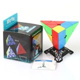  Rubik 3x3 Pyraminx Meilong Stickerless + Đế Qiyi Full màu - ZyO Rubik 
