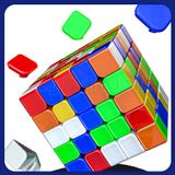  Rubik 2024 5x5 QiYi XMD Hong UV Coated 5x5 Stickerless- Rubic 5 Tầng Có Nam Châm Không Viền - Zyo Rubik 