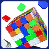  Rubik 2024 5x5 QiYi XMD Hong UV Coated 5x5 Stickerless- Rubic 5 Tầng Có Nam Châm Không Viền - Zyo Rubik 