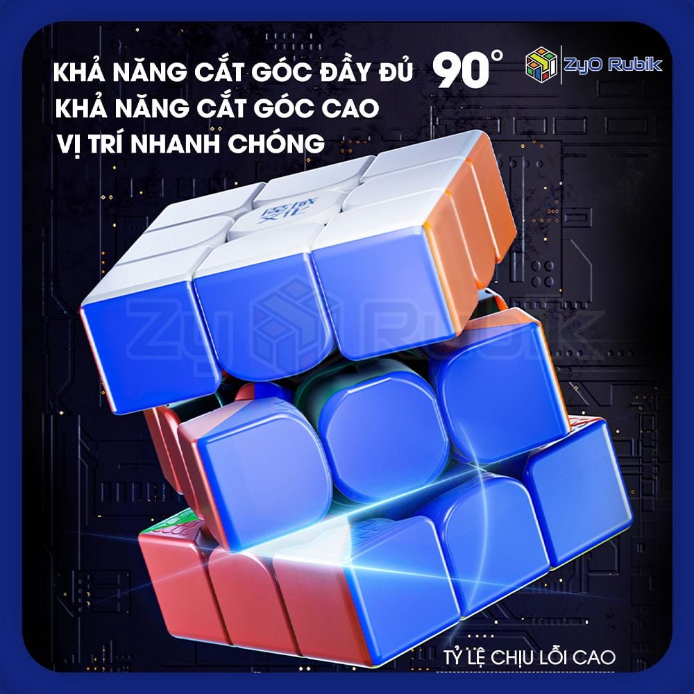  Rubik 3x3x3 2023 Moyu Weilong Wrm V9- Rubic 3 Tầng Weilong V9 3 Phiên Bản Magnetic/Maglev/ Ballcore UV- Zyo Rubik 