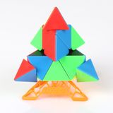  Rubik 3x3 Pyraminx Meilong Stickerless + Đế Qiyi Full màu - ZyO Rubik 