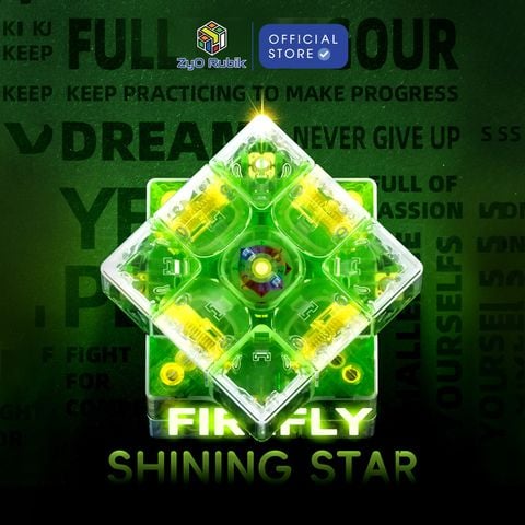  [TẶNG THẢM QIYI] Rubik Qiyi X-Man Tornado V3 3x3 Magnetic Pioneer (Firefly Limited Edition)- Zyo Rubik 