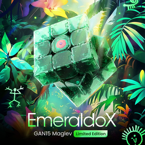  [HÀNG MỚI VỀ] Rubik 3x3 GAN15 Maglev EmeraldoX 2025 Limited Edition - ZyO Rubik 