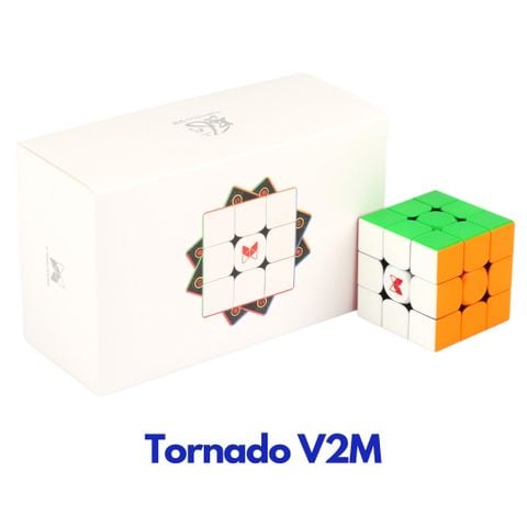  Rubik 3x3 Tornado V2/V3 M / XMan Tornado V2M/ V3M Stickerless Phiên Bản Thứ 2/3 ( Có Nam Châm ) - Zyo Rubik 