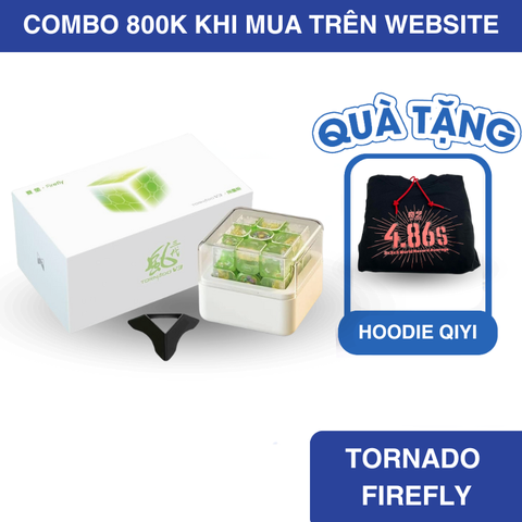  [TẶNG THẢM QIYI] Rubik Qiyi X-Man Tornado V3 3x3 Magnetic Pioneer (Firefly Limited Edition)- Zyo Rubik 