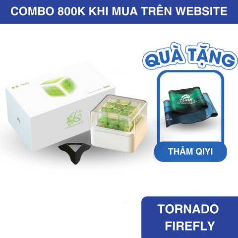  [TẶNG THẢM QIYI] Rubik Qiyi X-Man Tornado V3 3x3 Magnetic Pioneer (Firefly Limited Edition)- Zyo Rubik 