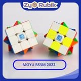  Rubik 3x3 Moyu Super RS3M 2022 - Đồ Chơi Trí Tuệ - Khối Lập Phương 3 Tầng Stickerless Có Nam Châm - Zyo Rubik 