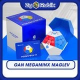  Rubik Gan Megaminx V2 2024 - Gan Megaminx Maglev UV - Rubik Biến Thể Gan 12 Mặt Có Nam Châm Cao Cấp - Zyo Rubik 