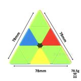  Rubik Pyraminx QiYi MS Magnetic 2020 stickerless (Có nam Châm- Hãng Mod M) - ZyO Rubik 