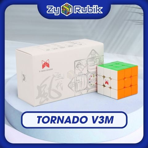  Rubik 3x3 Qiyi X-Man Tornado V3 M - Cube Flagship thi đấu chuyên nghiệp - Zyo Rubik 