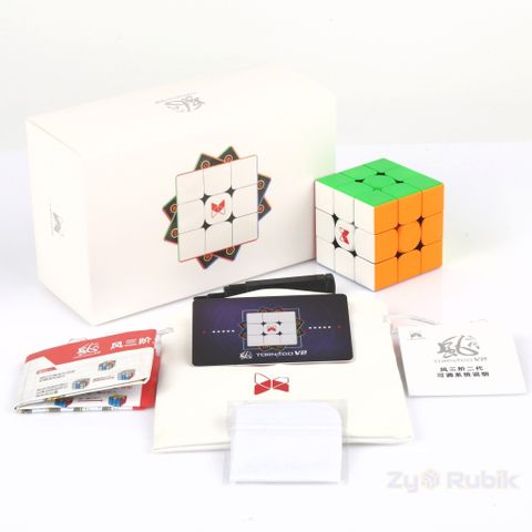  Rubik 3x3 Tornado V2/V3 M / XMan Tornado V2M/ V3M Stickerless Phiên Bản Thứ 2/3 ( Có Nam Châm ) - Zyo Rubik 