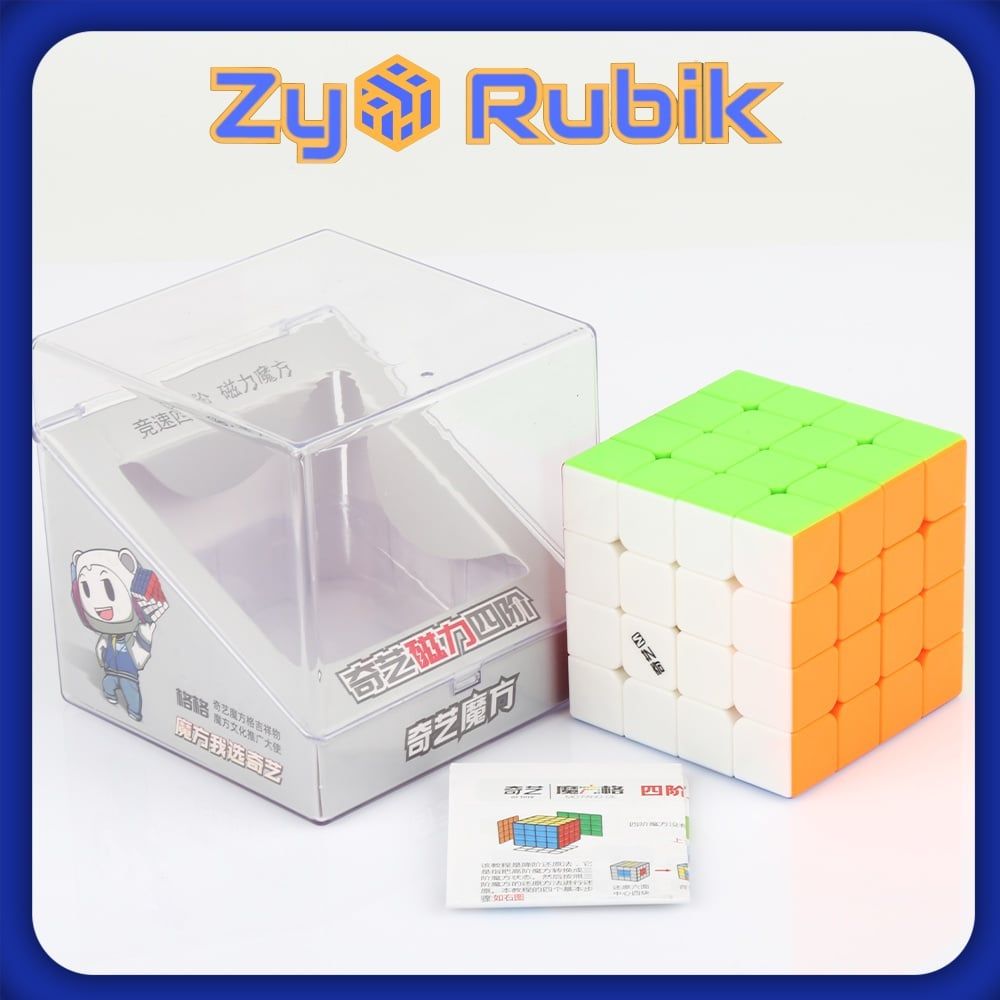  Rubik 4x4 QiYi MS 2020 stickerless Không Viền (Có nam Châm- Hãng Mod M) - ZyO Rubik 
