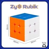  Rubik 3x3 Meilong 3M/ Moyu Meilong 3M Stickerless cao cấp ( Đã được hãng mod nam châm ) - ZyO Rubik 