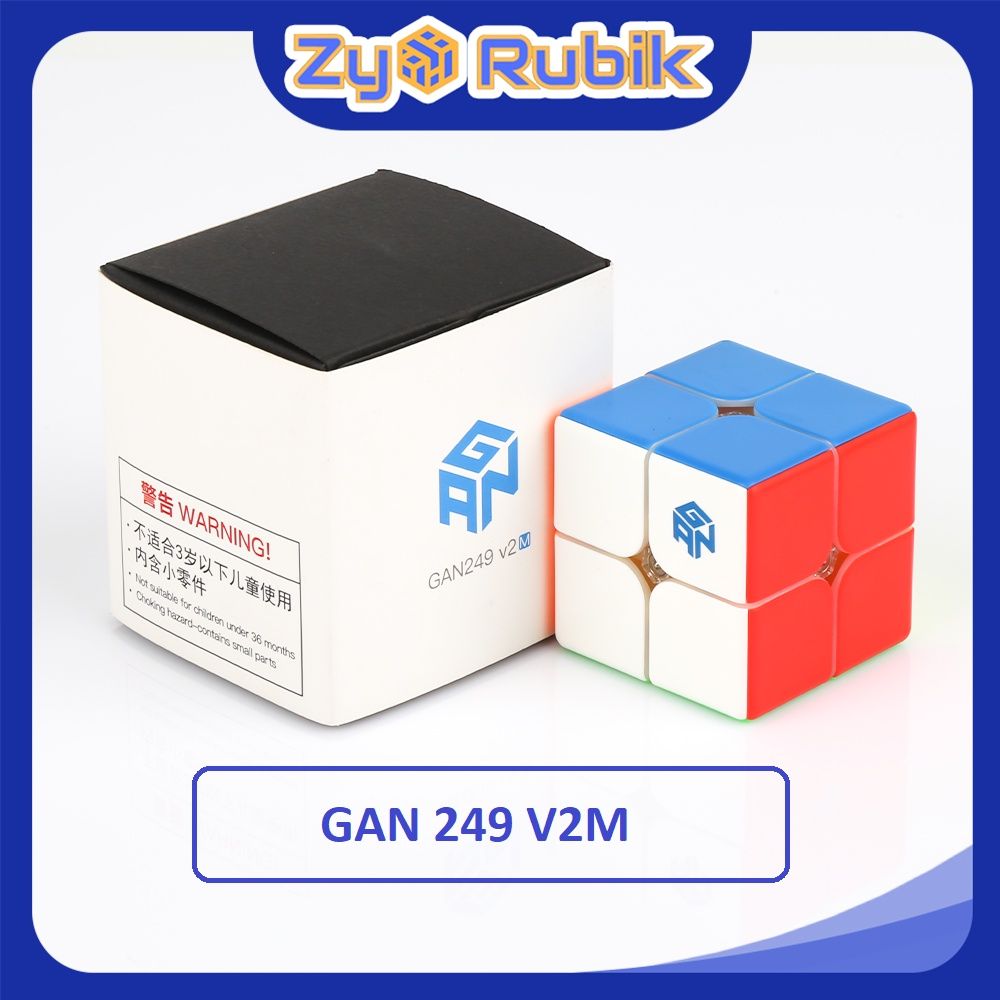  Rubik 2x2/ GAN 249 V2 M Stickerless (Có nam châm) - ZyO Rubik 