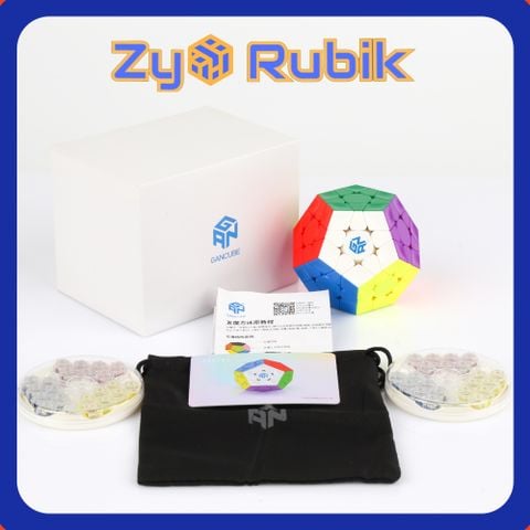  Rubik Gan Megaminx M Stickerless - Rubic Biến Thể 12 Mặt Có Nam Châm - Zyo Rubik 