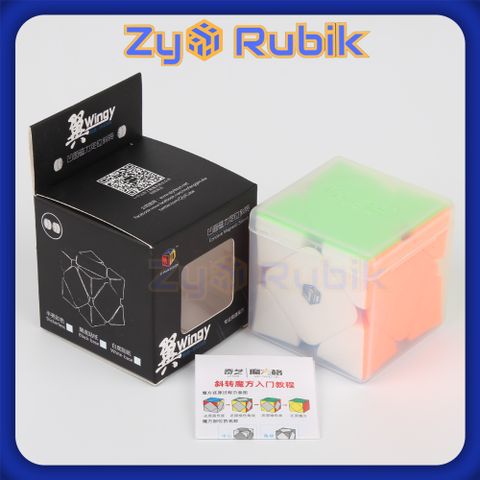  Rubik Biến Thể - Xman Skewb - Đồ Chơi Trí Tuệ - Qiyi Xman Skewb Wingy Stickerless Có Nam Châm - Zyo Rubik 