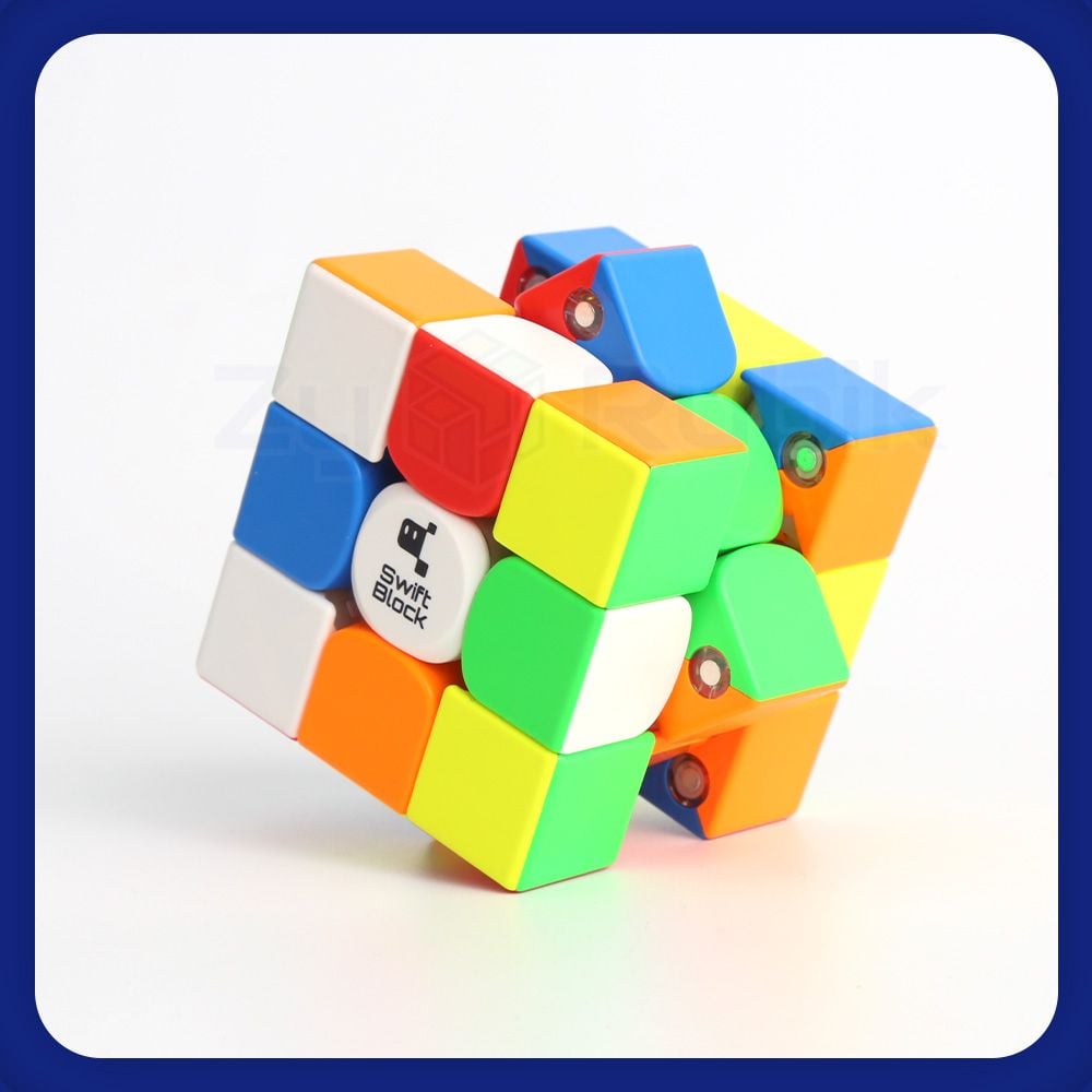  Rubik 3x3 Gan Swift Block 2023 Stickerless Có Nam Châm- Gan 355s Stickerless- Đồ Chơi Trí Tuệ- Zyo Rubik 