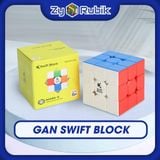  Rubik 3x3 Gan Swift Block 2023 Stickerless Có Nam Châm- Gan 355s Stickerless- Đồ Chơi Trí Tuệ- Zyo Rubik 