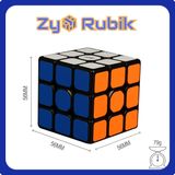  Rubik 3x3 Qiyi Sail W - Đồ Chơi Rubik 3 Tầng Qiyi Sail W (Màu Đen/ Trắng) - ZyO Rubik 