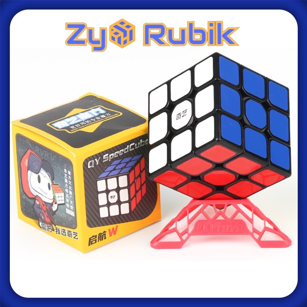  Rubik 3x3 Combo Qiyi Sail W + Đế QiYi DNA ( Full màu ) - ZyO Rubik 