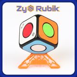  Rubik Biến Thể 1x1 Combo QiYi O2 Standard Cube + Đế QiYi DNA Full Màu - ZyO Rubik 