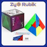  Rubik YJ Pyraminx - Đồ Chơi Trí Tuệ Rubic Tam Giác 3 Tầng Stickerless Không Viền Có Nam Châm - Zyo Rubik 