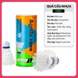  [ 3 Cầu] Hộp Cầu Lông Ống Cầu Lông Nhựa Agnite Nhẹ- Bền- Cầu Lông Tập Luyện Trong Nhà/ Ngoài Trời- Zyo Rubik 