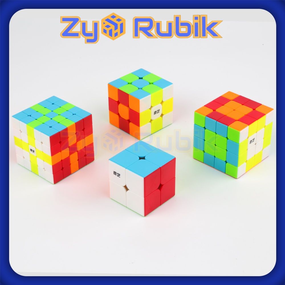 Combo Rubik - Qiyi Set 2 - Qiyi 2x2, Qiyi 3x3, Qiyi 4x4, Qiyi 5x5 ( St ...