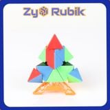  Rubik 3x3 Pyraminx Meilong Stickerless + Đế Qiyi Full màu - ZyO Rubik 