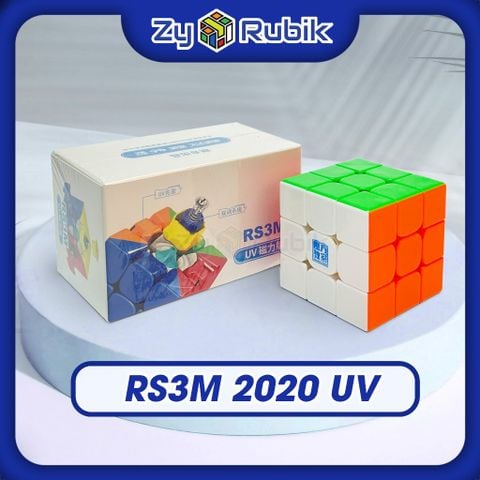  [ Phiên Bản Mới] Rubik 3x3x3 Moyu Rs3m 2020 UV- Rubic 3 Tầng Phủ Lớp UV Chống Bám Vân Tay- Zyo Rubik 