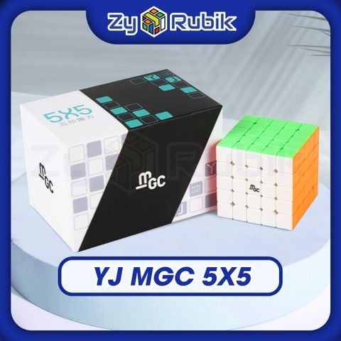  Rubik 5x5 YJ MGC 5x5 Có Nam Châm Stickerless Rubik 5x5x5 YongJun MGC 5x5 Không Viền (Hãng mod Nam châm) - Zyo Rubik 