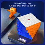  Rubik 2024 5x5 QiYi XMD Hong UV Coated 5x5 Stickerless- Rubic 5 Tầng Có Nam Châm Không Viền - Zyo Rubik 