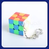  [ Phụ Kiện Rubik] Móc Khóa Hình Rubik 3x3 Moyu Stickerless - Đồ Chơi Trang Trí- Đồ Chơi Trí Tuệ- Zyo Rubik 