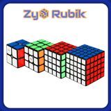  Combo 4 Rubik (Qidi 2x2,Sailing 3x3,Qiyuan 4x4, Qizheng 5x5) SET 1 QiYi ( Viền Đen ) - ZyO Rubik 