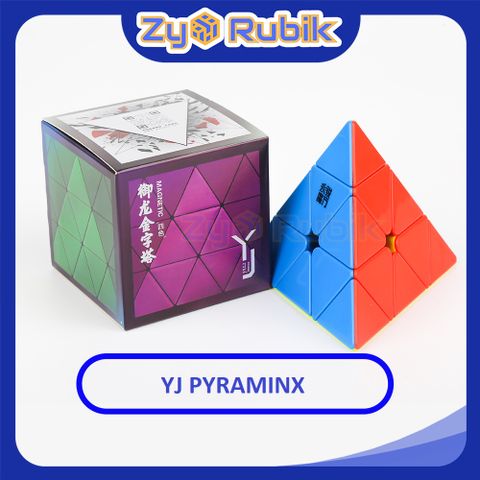  Rubik YJ Pyraminx - Đồ Chơi Trí Tuệ Rubic Tam Giác 3 Tầng Stickerless Không Viền Có Nam Châm - Zyo Rubik 