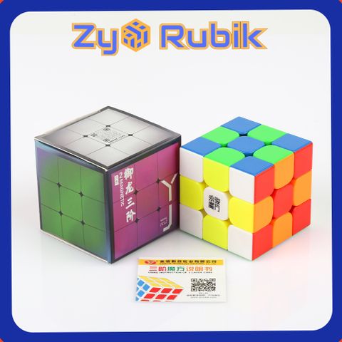  Rubik 3x3 YJ YuLong V2 M Stickerless ( Có Nam Châm ) - Đồ Chơi Rubik 3 Tầng YJ V2M - ZyO Rubik 