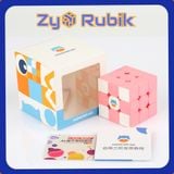  Rubik 3x3x3 GAN Monster Go Cloud Pink (Stickerless hồng) - Đồ Chơi Rubik 3 Tầng - ZyO Rubik 