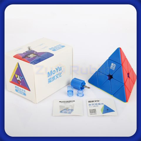  Rubik Biến Thể Rs Pyraminx Maglev - Moyu Rs Pyraminx Maglev - Đồ Chơi Trí Tuệ - Khối Kim Tự Tháp Có Nam Châm - Zyo Rubik 